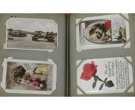 POST CARD - ALBUM (MAINLY GREETINGS OR COMICAL) 