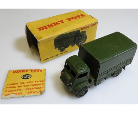 DINKY TOYS 623 ARMY COVERED WAGON - BOX 