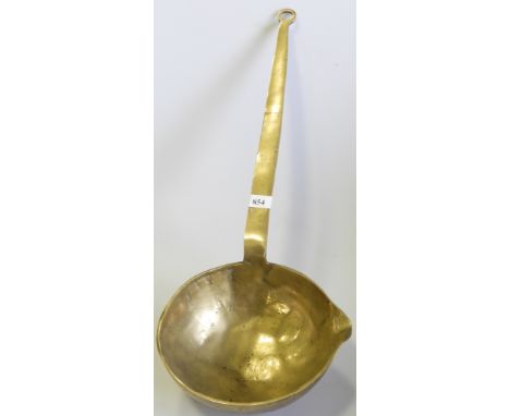 GIANT BRASS LADLE 