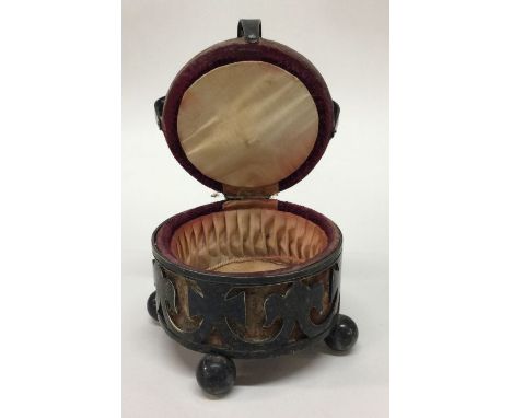 OF ROYAL INTEREST: An unusual silver plated pin cushion. Est. £30 - £50.
