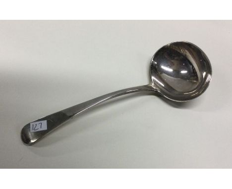 An 18th Century George III silver ladle. London 1796. By William Eley. Approx. 55 grams. Est. £40 - £60.