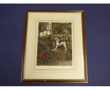 After C H Blair, So near and Yet so Far, coloured etching, 43x33cm