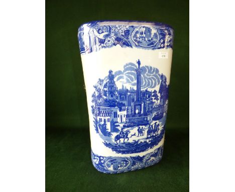 Blue & White ceramic umbrella stand, 45cmH