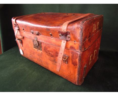 American leather trunk