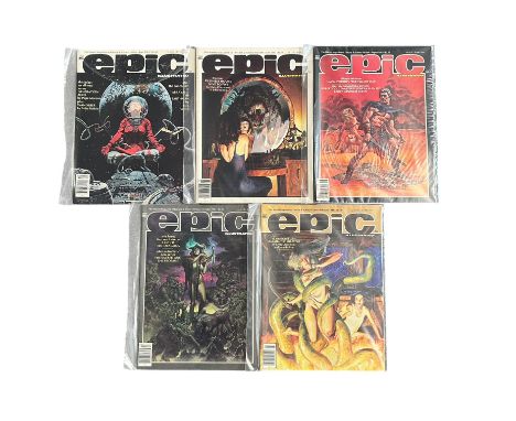 Marvel Epic Illustrated Magazine 1982 to 1983 Nos 11, 12, 13, 14, 15, 17, 18, 19, 20, 22. All 10 magazines are bagged NM.