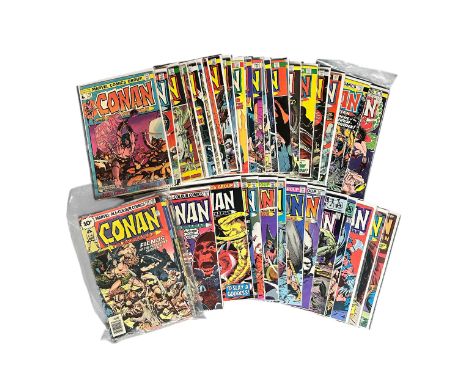 Marvel Conan The Barbarian 54 different comics 19,21,25,29,31,35,40,41,43,44,46-57,60-77,80,81,121-128,131,159,217,233.