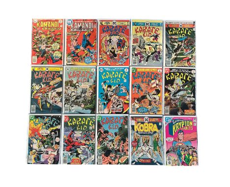 DC Comics. Selection Of Titles to include: Kamandi 1970s Nos 49, 59. Karate Kid 1970s Nos 1-11. Kobra 1970s No2. Superman The