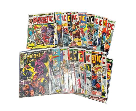 Fantastic Four Bronze Age 27 different comics. 76,78,111,116,118,119,122,124,125,130-139,142-146,148-150 all bagged and board