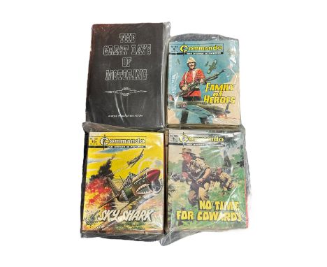 26x Commando War Stories &amp; 9x Mobil Great Days Of Motoring. Commando war stories books, various issues. Also Mobil great 