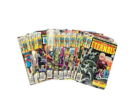 Marvel Eternals bronze age complete set 1-19 all in medium to high grade (19 comics). 