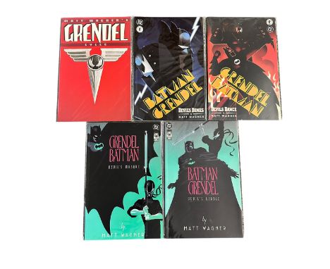 DC Comics Batman Grendel 1996 to include Devil's Bones, Devil's Dance, Devil's Riddle, Devil's Masque, Grendel Cycle. All 5 c