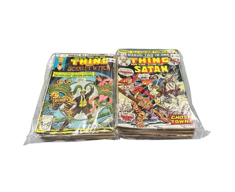 Marvel Two-in-One Thing x42 Different Bronze Age Issues. 14,16,18-21,24,26-28,37,38,40,43-45,47-49,59-62,66-68,70,71,74,76-79