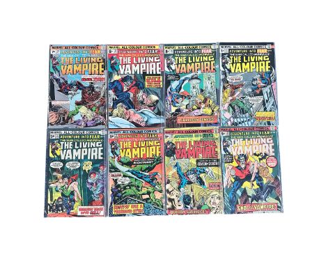 Marvel Comics Adventure Into Fear Morbius The Living Vampire 1970s Nos 24-31 All 8 comics are bagged VG 