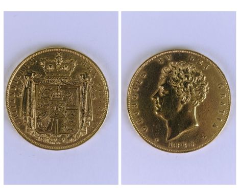 United Kingdom - George IV (1820-1830), proof Two Pounds, dated 1826, uncrowned portrait of King George IV, left, ./. crowned