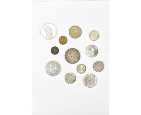 Miscellaneous 19th century and later coins, to include united Kingdoms of Sweden and Norway, 1850 Norway 12 skilling, Kingdom