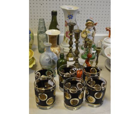 Household Goods - a Radford vase; a glazed terracotta model of a sea lion; a M Whittaker Matlock Bath cod bottle, others simi