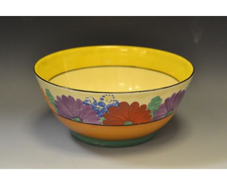 A Clarice Cliff 'Gayday' pattern bowl