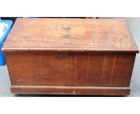 Vintage wooden chest. App. 45cm H x 90cm W x 45cm D Reasonable used condition