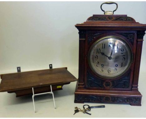 W & H German bracket clock. Condition report: see terms and conditions.