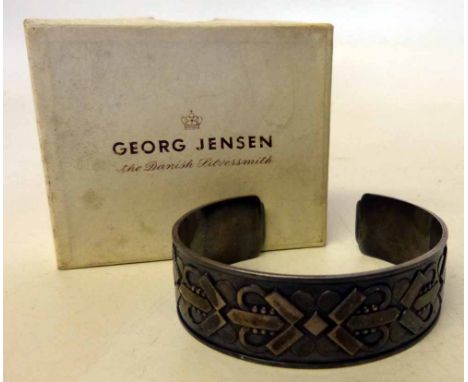 Georg Jensen silver bangle. Condition report: see terms and conditions.