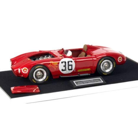 A 1:12 scale model of Juan Manuel Fangio's 1953 Carrera Panamericana winning Lancia D24, by Midland Racing Models,resin body,