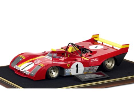 A 1:12 scale limited edition model of the 1972 World Sportscar Championship winning Ferrari 312PB, by Midland Racing Models,r