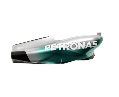 A 2014 Formula 1 season Mercedes AMG Petronas side-pod,right hand side-pod panels, carbon fibre construction in two sections,