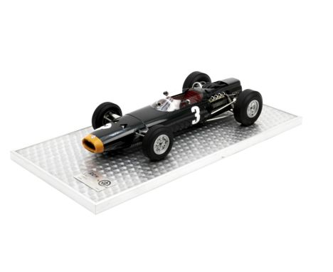 A 1:8 scale limited edition model of Graham Hill's 1965 Season BRM P261, by Brendan Smith of Monoposto Collection,hand-built 