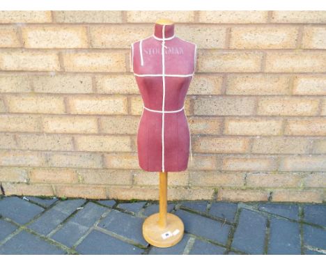 A Siegel & Stockman vintage, miniature tailors dummy (possible apprentice piece) 67 cm (h)