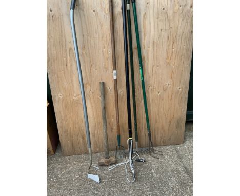 Garden Tools and Sledge Hammer 