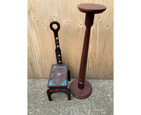 Torchere and Painted Step 
