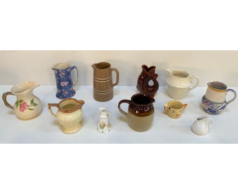 Collection of Jugs - Poole Pottery, Burleigh Dartmouth, Carltonware, Versailles etc 