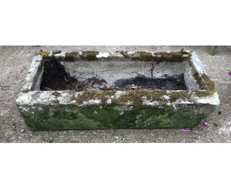 Oblong Sandstone Trough - 106cm x 50cm 