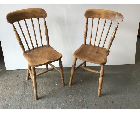 Pair of Stick Back Chairs 