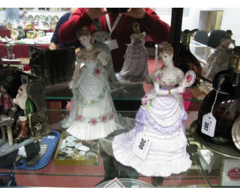Royal Worcester Splendour at Court Limited Edition China Figurines, 'A Royal Presentation', both No. 2395. (2)