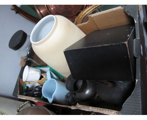 A Chinese Small Jewel Box, Champion grinder, Wendy Zollinger miniature, sweet jar, etc:- One Box
