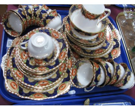 An Early XX Century Royal Albert Tea Service, of thirty nine pieces:- One Tray