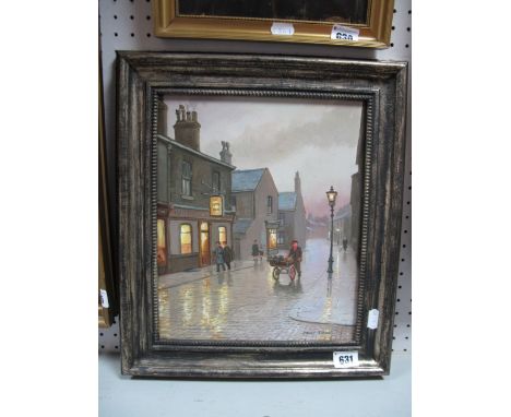 Steven Scholes Oil on Board, The Chimney Sweep, 29 x 24cm, signed lower right. 