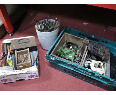 Record Pipe Crimper, Marples angle cutter, a Coventry Gauge Precision Sine Bar/ Plate, G- clamps, spanners, and other tools.(
