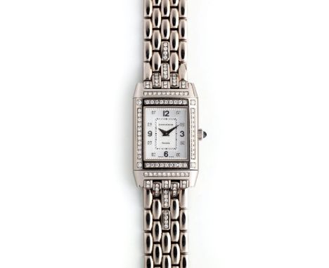 Jaeger-LeCoultre Reverso JoaillerieGehäusemasse: 20 x 33 mm.18kt Weißgold.JAEGER-LECOULTRE „Reverso Joaillerie“, Referenz 267
