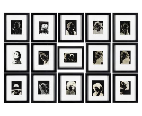 Andy Warhol, 1928 Pittsburgh – 1987 New York CityFünfzehn fotografische AcetateLADIES &amp; GENTLEMENDiverse Formate, davon 1