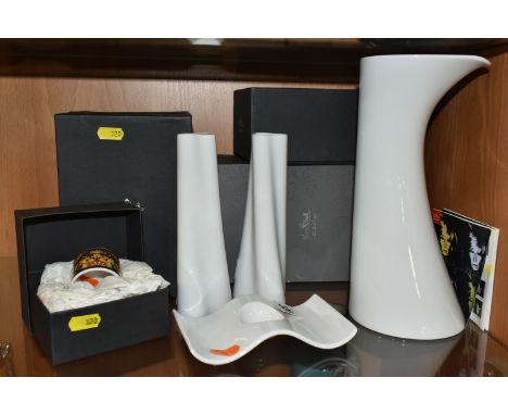 A COLLECTION OF BOXED ROSENTHAL TABLEWARE,  comprising a Studio-Line egg cup, a Studio-Line juice jug, a pair of Studio-Line 