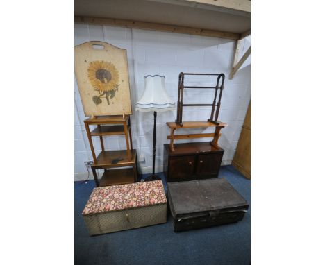 A VARIETY OF OCCASIONAL FURNITURE, to include a 20th century mahogany double door cabinet, width 102cm x depth 39cm x height 