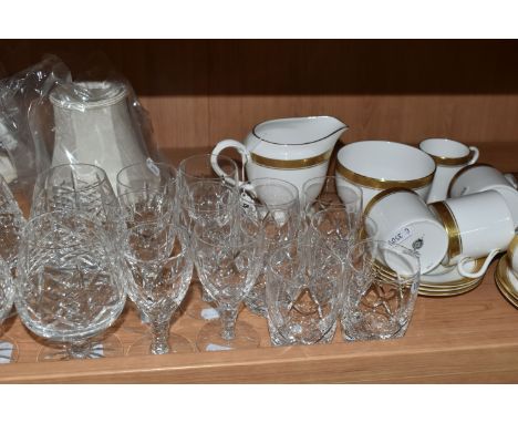 A ROYAL WORCESTER 'DAVENHAM' PATTERN COFFEE SET, comprising large milk jug, sugar bowl, eleven coffee cans, eleven saucers, t