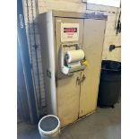 Metal Cabinet w/ Grease, Silicone Tubes, Degreaser, Zert Grease Gun, Gear Oil, Index Cabinets w/ Ass