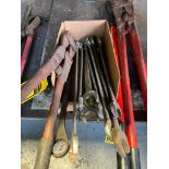 Combination Wrenches, Bolt Cutter, Pry Bar, Wire Cutter