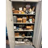 Metal Cabinet of MRO Parts; Readouts, Actuators, Relays, Screens, AB Parts, Photoswitch Controls, Pr