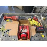 Milwaukee 18V/14.4 Cordless Power Tools; Light, Sawzall, (3) Chargers