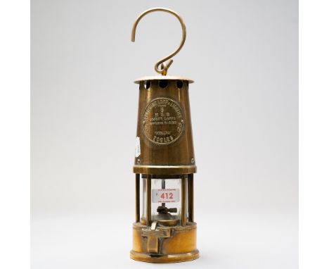 A coal or similar mine lamp by the Protector Lamp &amp; Lighting co Type 6 No. B/28 Eccles