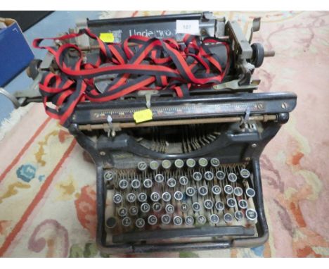 A vintage Underwood typewriter A/F
